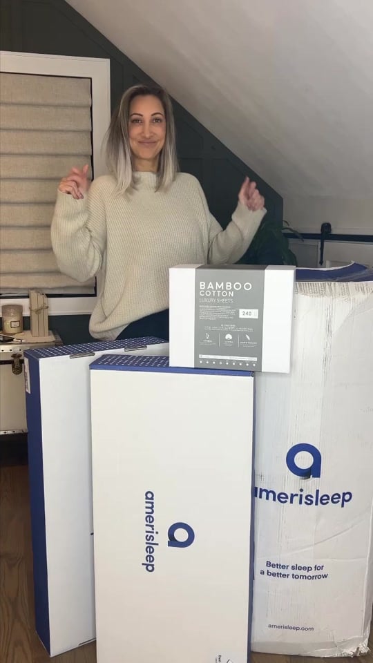I am Thrilled to Partner with @Amerisleep and join the #BetterSleepBetterTomorrow Campaign!!!Hope you'll follow along over the next few weeks, I'll share sleep tips and details on what was ordered, how its going and honest opinion on my new Amerisleep mattressI have suffered with lower back pain for many years along with very bad hip discomfort while sleeping, so a good eris mattress is imperative to my life!!