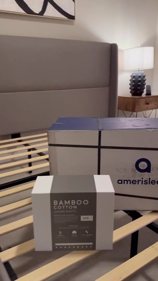 🌙 New Year, new sleep goals with @amerisleep. Unboxing the dreamy AS5 Hybrid mattress today, their softest hybrid offering responsive support and cushioning comfort. Our guests will feel right at home! Stay tuned for sleep-transforming tips and more.
